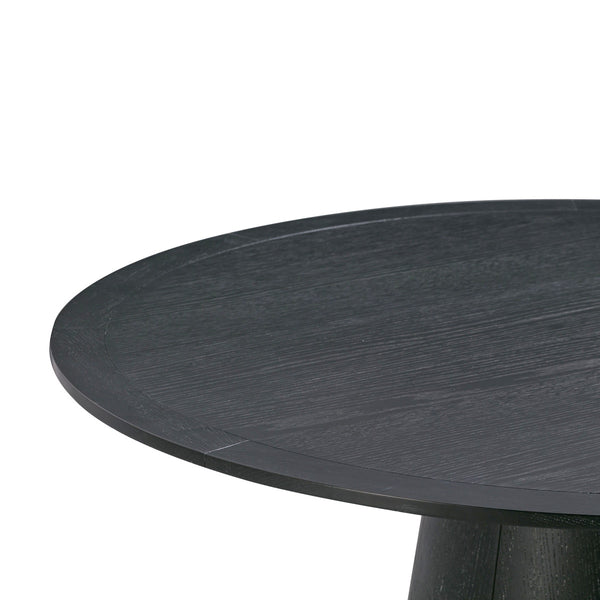 Sahara Black Oak 41" Round Dining Table Model: TOV-D54225