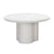 Elika White Faux Plaster Round Dining Table Model: TOV-D54232