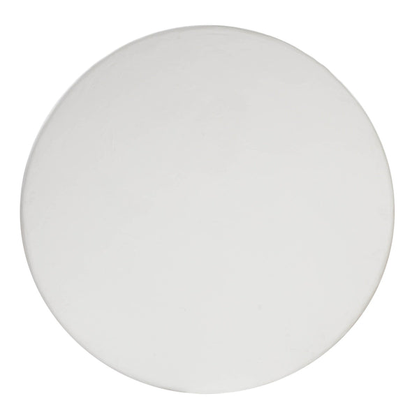 Elika White Faux Plaster Round Dining Table Model: TOV-D54232