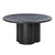 Elika Black Faux Plaster Round Dining Table Model: TOV-D54233