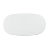 Elika White Faux Plaster Oval Dining Table Model: TOV-D54234