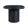 Elika Black Faux Plaster Oval Dining Table Model: TOV-D54235