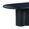 Elika Black Faux Plaster Oval Dining Table Model: TOV-D54235