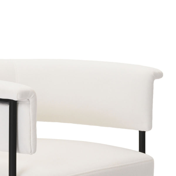 Taylor Cream Performance Linen Dining Chair Model: TOV-D54239