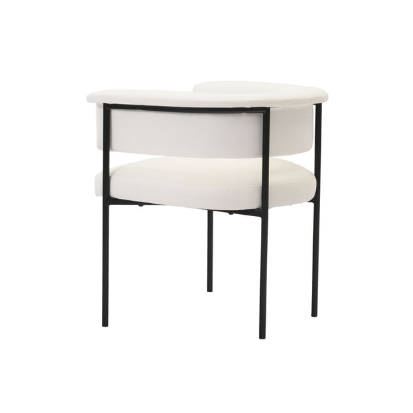 Taylor Cream Performance Linen Dining Chair Model: TOV-D54239