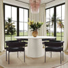 Taylor Black Performance Linen Dining Chair Model: TOV-D54240