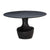 Gevra Black Acacia & Faux Plaster 54" Round Dining Table Model: TOV-D54245