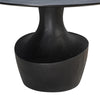 Gevra Black Acacia & Faux Plaster 54" Round Dining Table Model: TOV-D54245