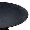 Gevra Black Acacia & Faux Plaster 54" Round Dining Table Model: TOV-D54245