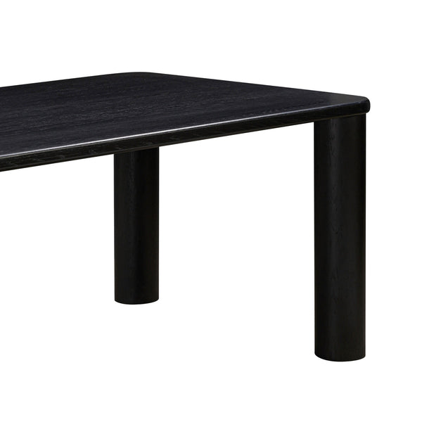 Akola Black Oak Rectangular Dining Table Model: TOV-D54247
