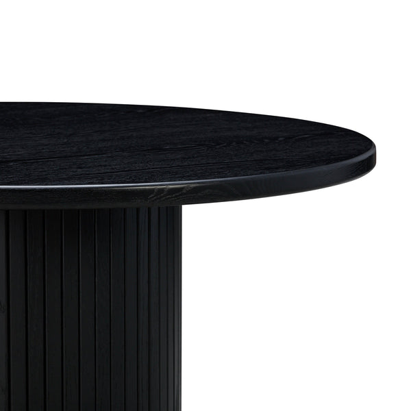 Chelsea Black Oak Round Dining Table Model: TOV-D54263