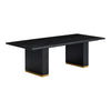 Chelsea Black Oak Rectangular Dining Table Model: TOV-D54264