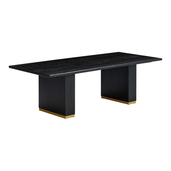 Chelsea Black Oak Rectangular Dining Table Model: TOV-D54264