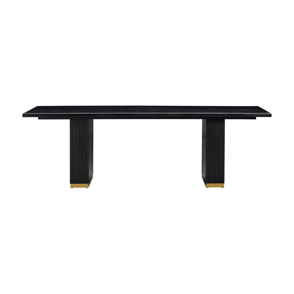Chelsea Black Oak Rectangular Dining Table Model: TOV-D54264