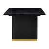 Chelsea Black Oak Rectangular Dining Table Model: TOV-D54264