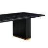 Chelsea Black Oak Rectangular Dining Table Model: TOV-D54264