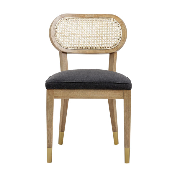 Cosette Black Performance Linen Dining Chair Model: TOV-D54266