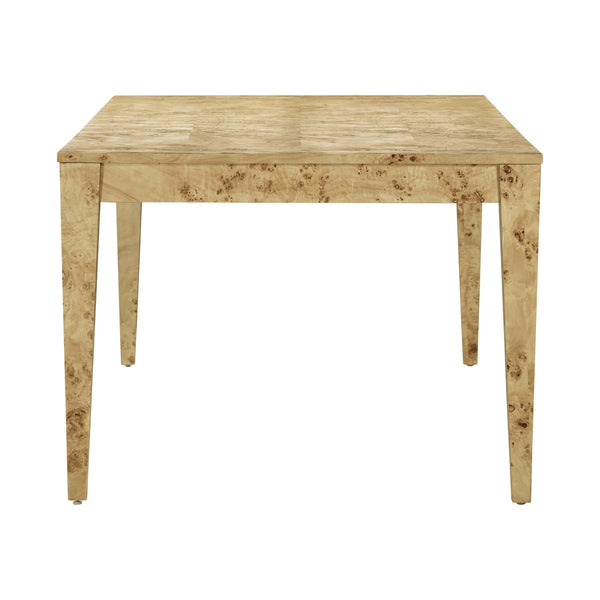 Brandyss Natural Burl 90" Rectangular Dining Table Model: TOV-D54287