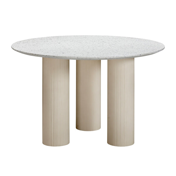 Parcino Terrazzo Concrete Indoor / Outdoor 47" Round Dining Table Model: TOV-D54289