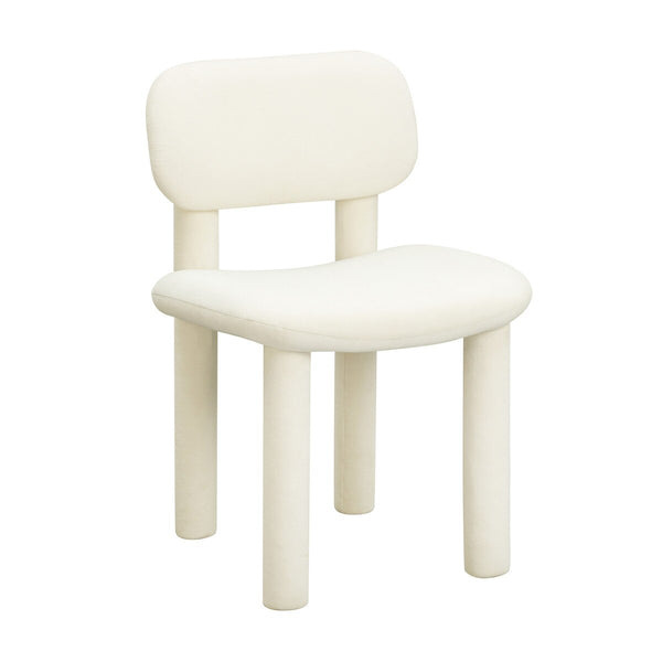 Elise Ivory White Performance Velvet Dining Chair Model: TOV-D54332