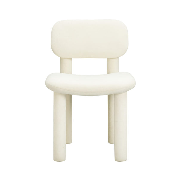 Elise Ivory White Performance Velvet Dining Chair Model: TOV-D54332