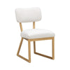 Bobbie Cream Performance Upcycled Fabric Dining Chair Model: TOV-D54337