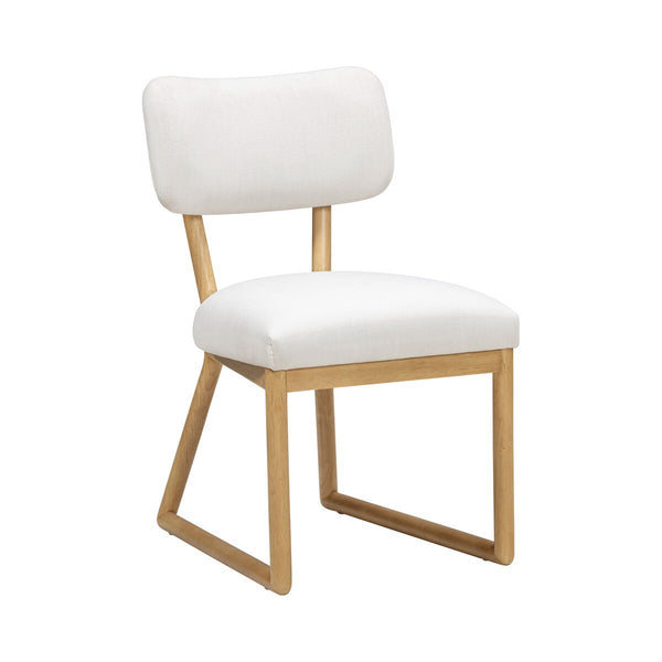 Bobbie Cream Performance Upcycled Fabric Dining Chair Model: TOV-D54337