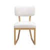 Bobbie Cream Performance Upcycled Fabric Dining Chair Model: TOV-D54337
