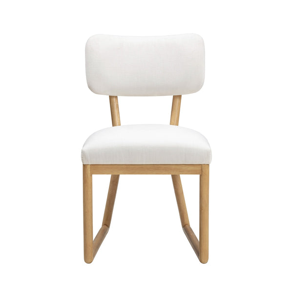 Bobbie Cream Performance Upcycled Fabric Dining Chair Model: TOV-D54337