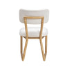 Bobbie Cream Performance Upcycled Fabric Dining Chair Model: TOV-D54337