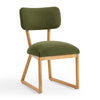 Bobbie Green Performance Upcycled Fabric Dining Chair Model: TOV-D54338