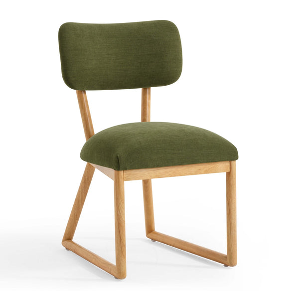 Bobbie Green Performance Upcycled Fabric Dining Chair Model: TOV-D54338