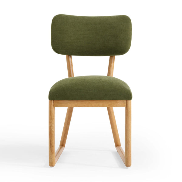 Bobbie Green Performance Upcycled Fabric Dining Chair Model: TOV-D54338