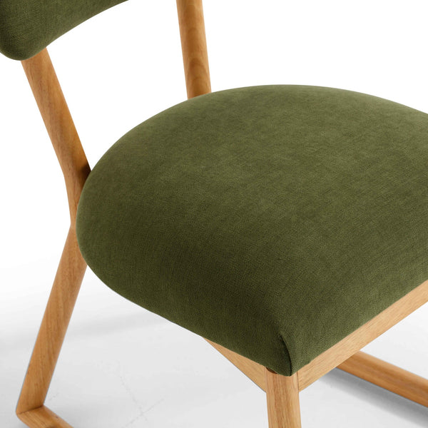 Bobbie Green Performance Upcycled Fabric Dining Chair Model: TOV-D54338