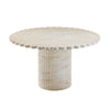 Blossom Washed Travertine Finish Indoor / Outdoor 54" Round Dining Table Model: TOV-D54349