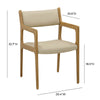 Ari Cream Performance Vegan Leather Dining Chair - Set of 2 Model: TOV-D54353