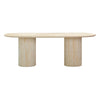 Brut Travertine Pattern Indoor/Outdoor Dining Table Model: TOV-D54407