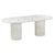 Brut White Marble Pattern Indoor/Outdoor Dining Table Model: TOV-D54408