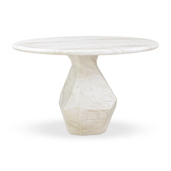 Esme Faux Marble Indoor / Outdoor 48" Round Dining Table Model: TOV-D54416