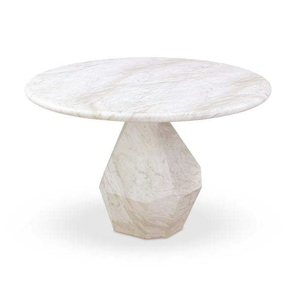 Esme Faux Marble Indoor / Outdoor 48" Round Dining Table Model: TOV-D54416