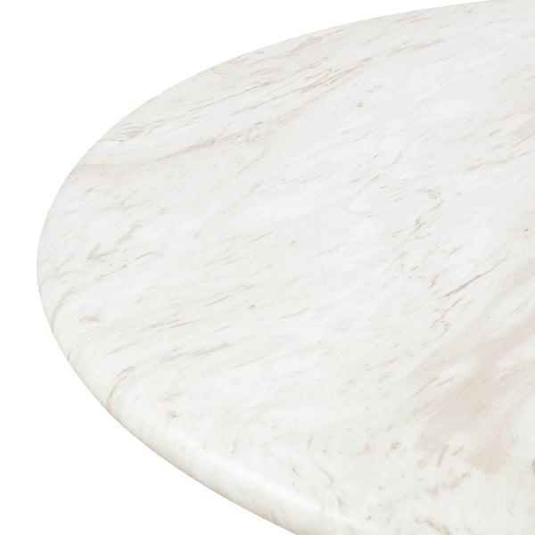 Esme Faux Marble Indoor / Outdoor 48" Round Dining Table Model: TOV-D54416