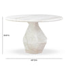 Esme Faux Marble Indoor / Outdoor 48" Round Dining Table Model: TOV-D54416
