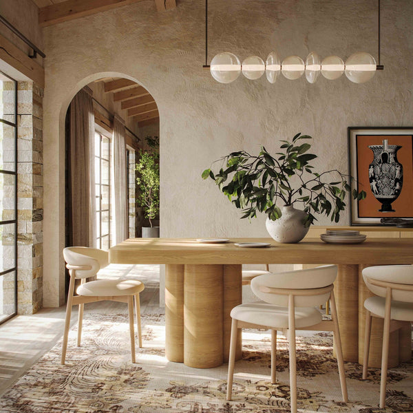 Bambi Natural Ash Dining Table Model: TOV-D54423