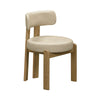 Odessa Cream Vegan Leather Dining Chair Model: TOV-D54436