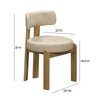 Odessa Cream Vegan Leather Dining Chair Model: TOV-D54436