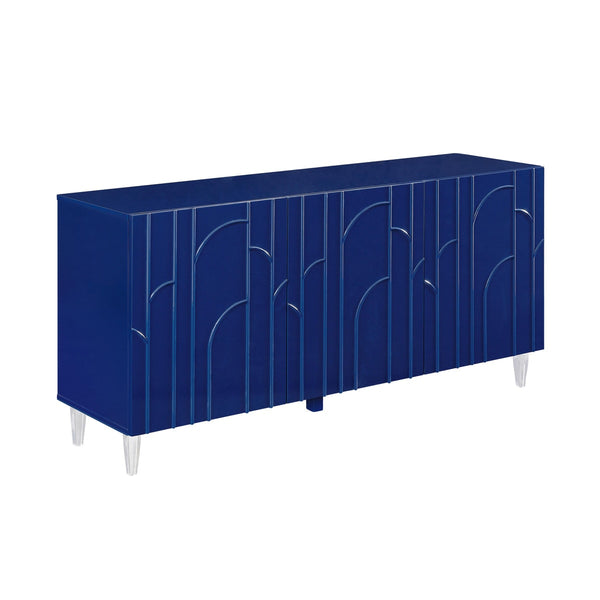 Deco Blue Lacquer Buffet Model: TOV-D5515