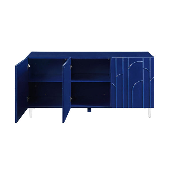 Deco Blue Lacquer Buffet Model: TOV-D5515