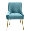 Beatrix Sea Blue Velvet Side Chair Model: TOV-D6168
