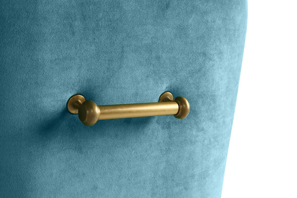 Beatrix Sea Blue Velvet Side Chair Model: TOV-D6168