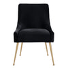 Beatrix Black Velvet Side Chair Model: TOV-D6179